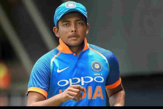 Prithvi Shaw's big statement about his batting. Silence broke on return to team India